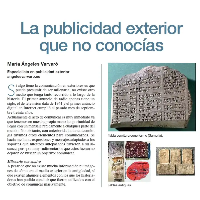 Artículo para El Periódico de la PublicidAD con motivo del Foro DOOH 2023 y 2024 “La publicidad exterior que no conocías".